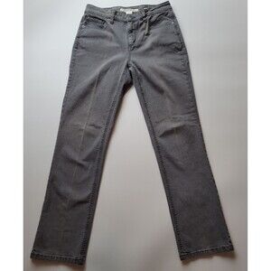 Jones New York Lexington Straight Leg Gray Jeans Slater Wash Women's Size 8MS